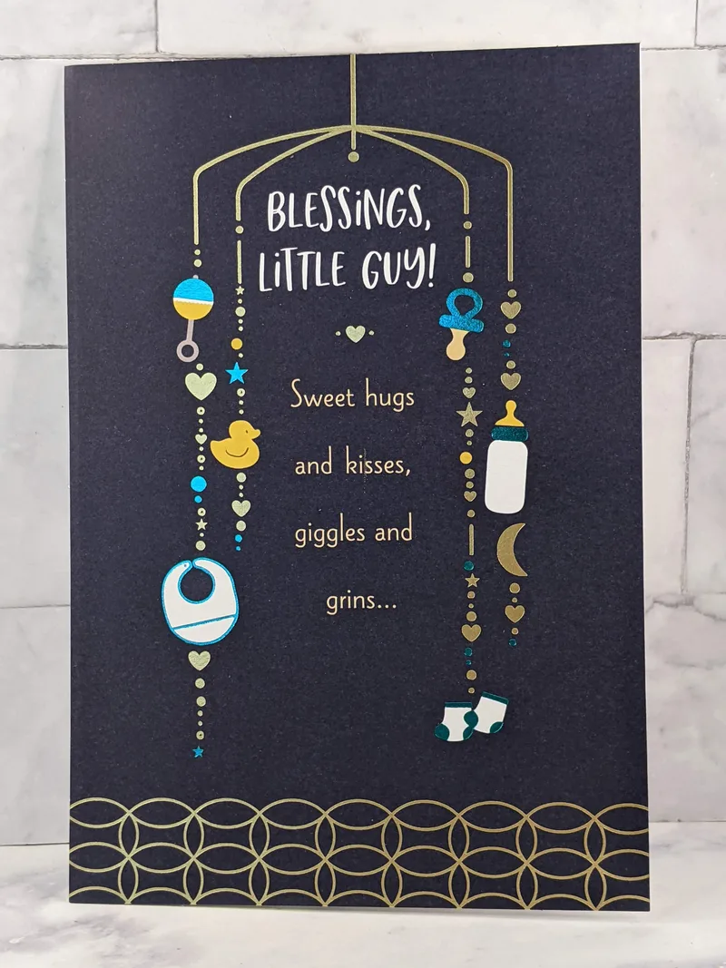 Blessings Little Guy Baby Card