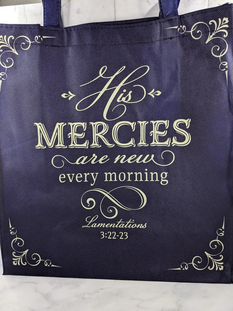 His Mercies are New Shopping Bag