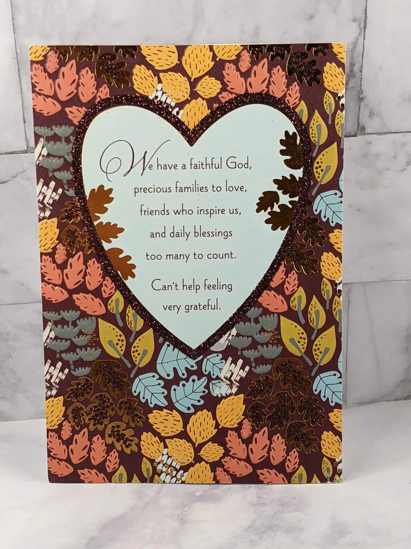 Daily Blessings Thanksgiving Card