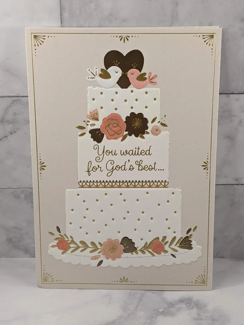 Waited for God's Best Wedding Card