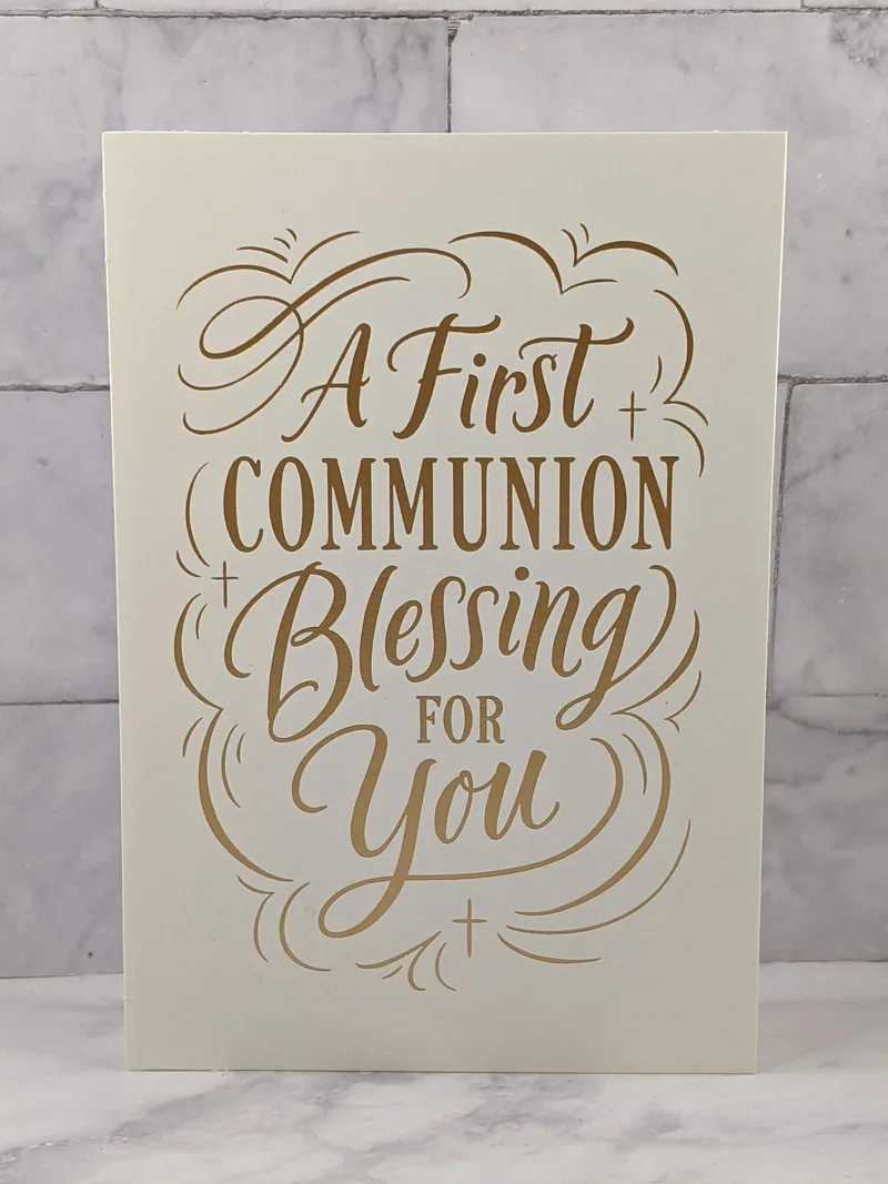 First Communion Blessing for You Card