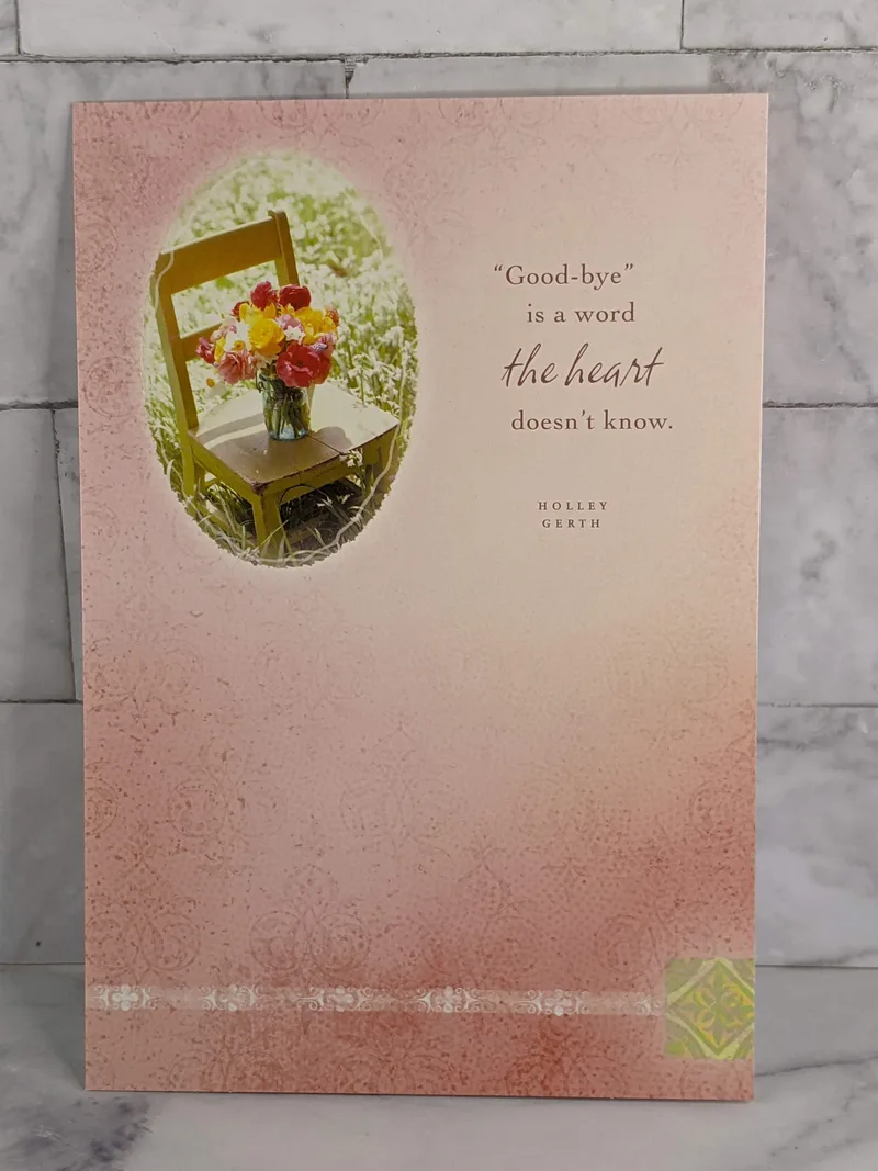 Good-bye Comfort Card