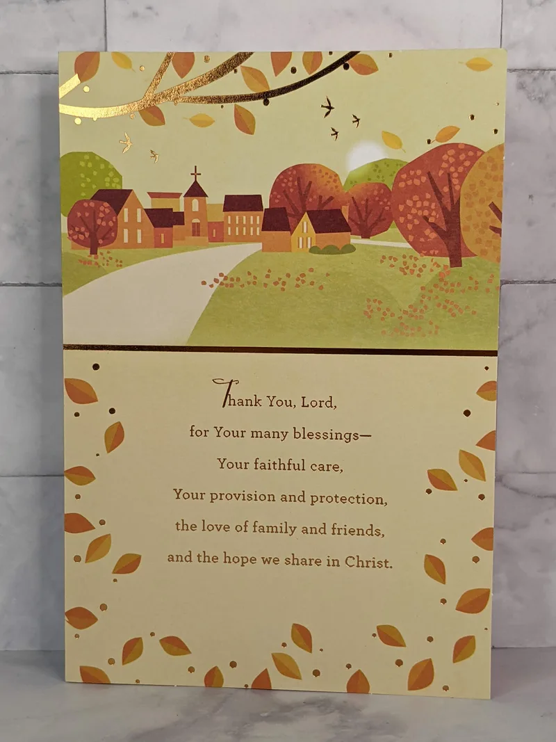 Hope in Christ Thanksgiving Card