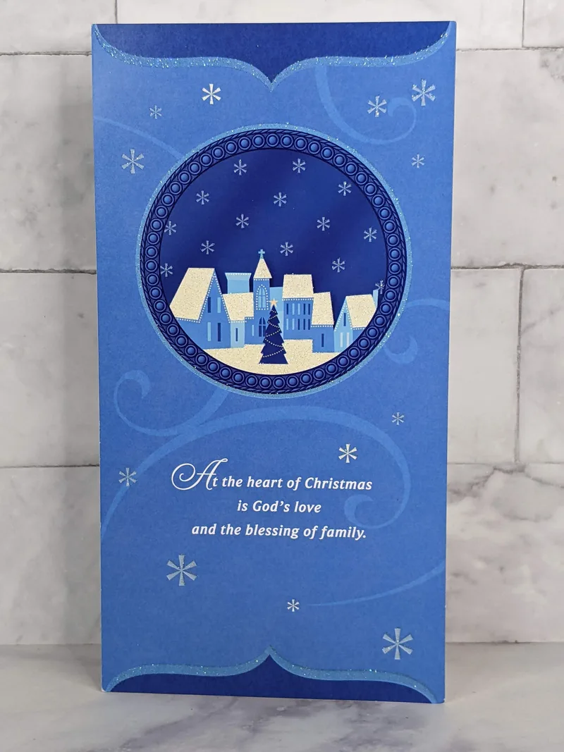 Blessing of Family Christmas Card