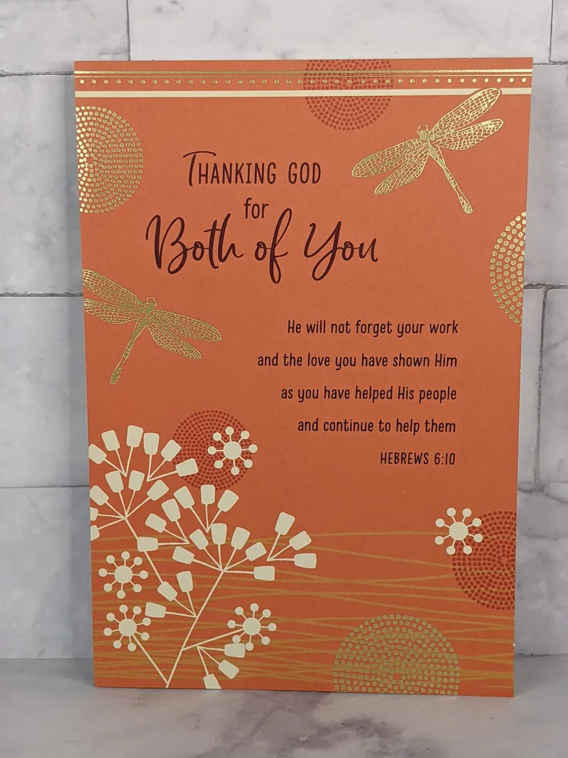 Church Ministry Couple Appreciation Card