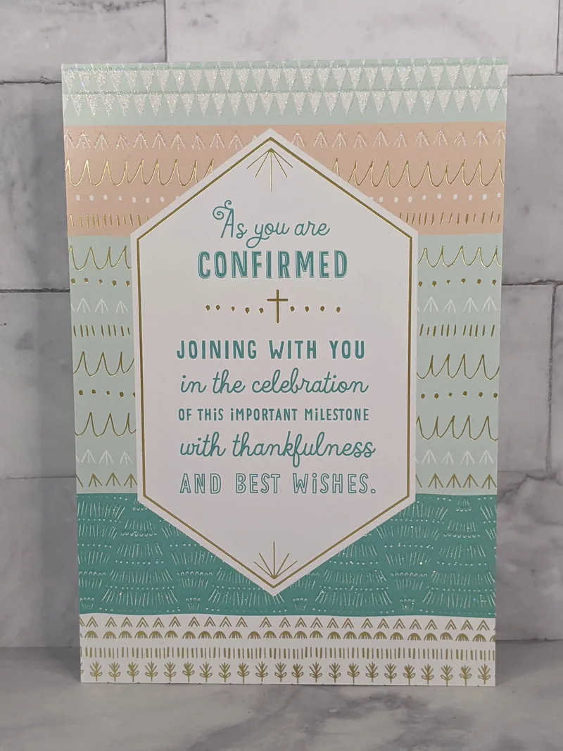 Confirmed in Faith Confirmation Card
