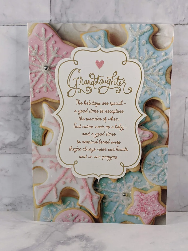 Loved Granddaughter Christmas Card