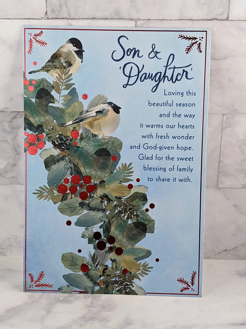 Christmas Card for Son and His Wife