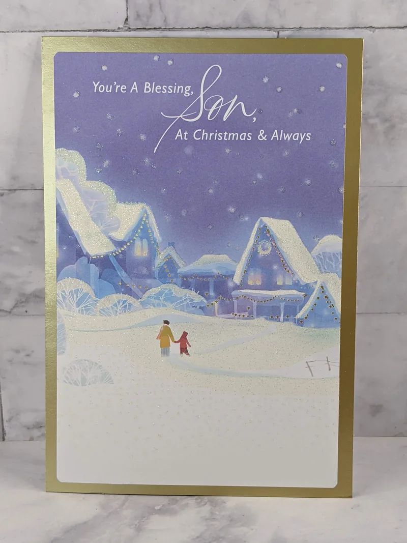 Always a Blessing Son Christmas Card
