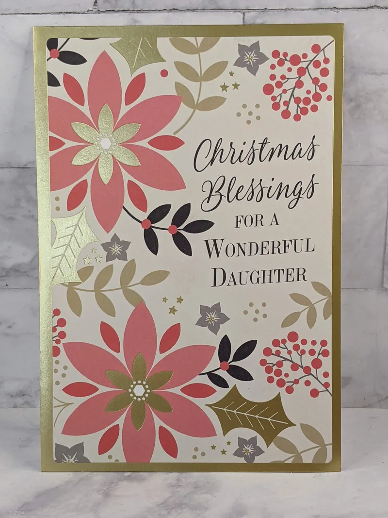 Loving You Christmas Card for Daughter