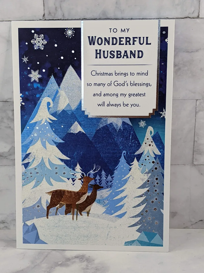 My Greatest Blessing Christmas Card for Husband