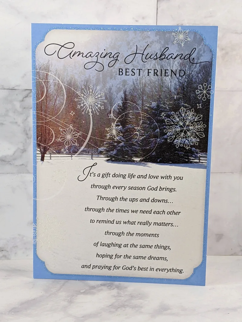 Amazing Husband Christmas Card