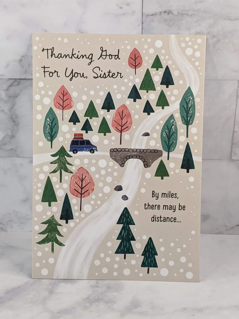 Close In Heart Sister Christmas Card