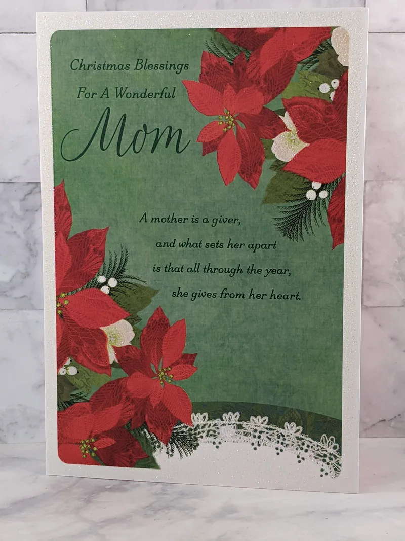 Christmas Blessings for Mom Card