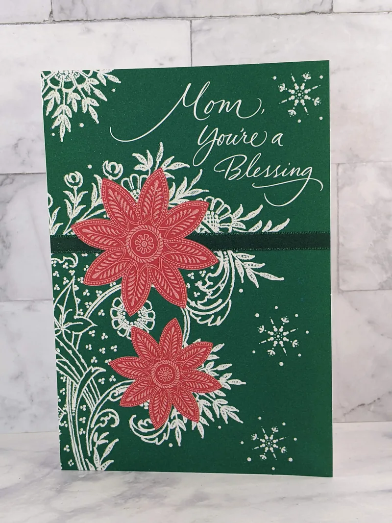 Christmas Message Card for Mom
