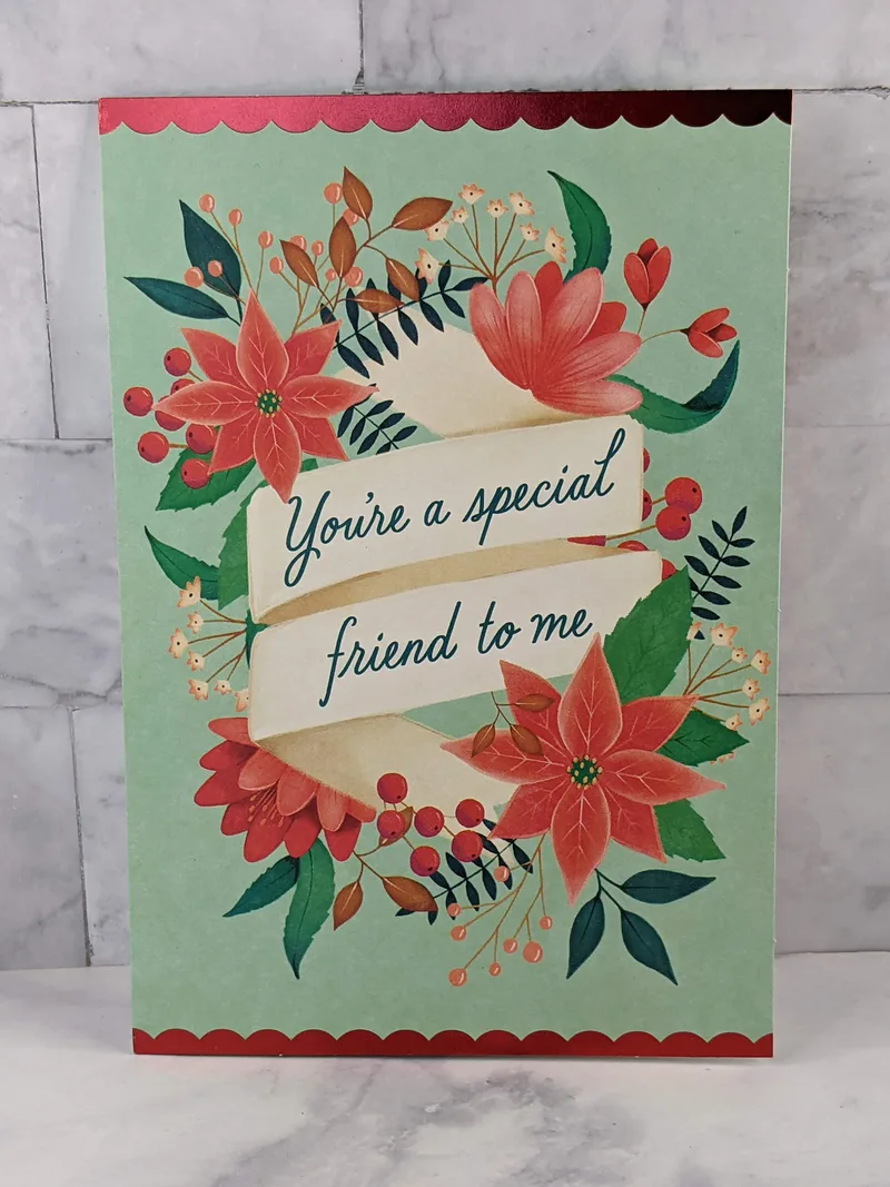 Christian Friendship Christmas Card