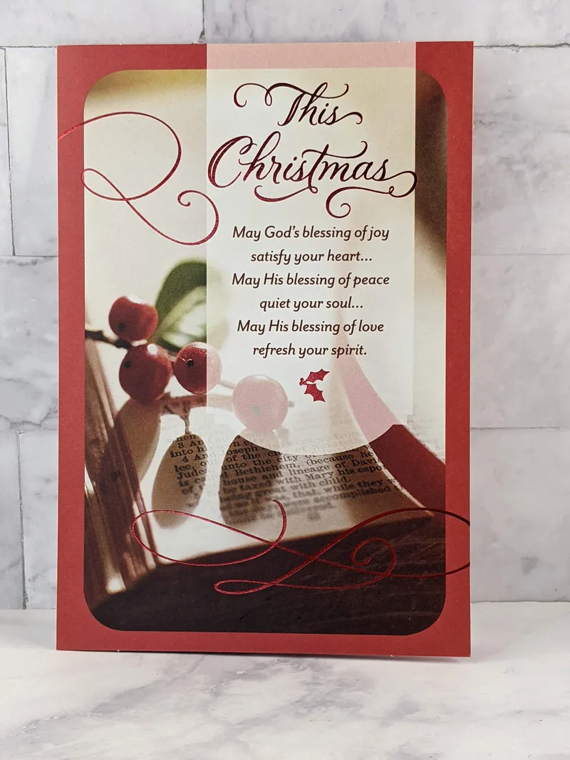 Rejoice in His Blessings Christmas Card