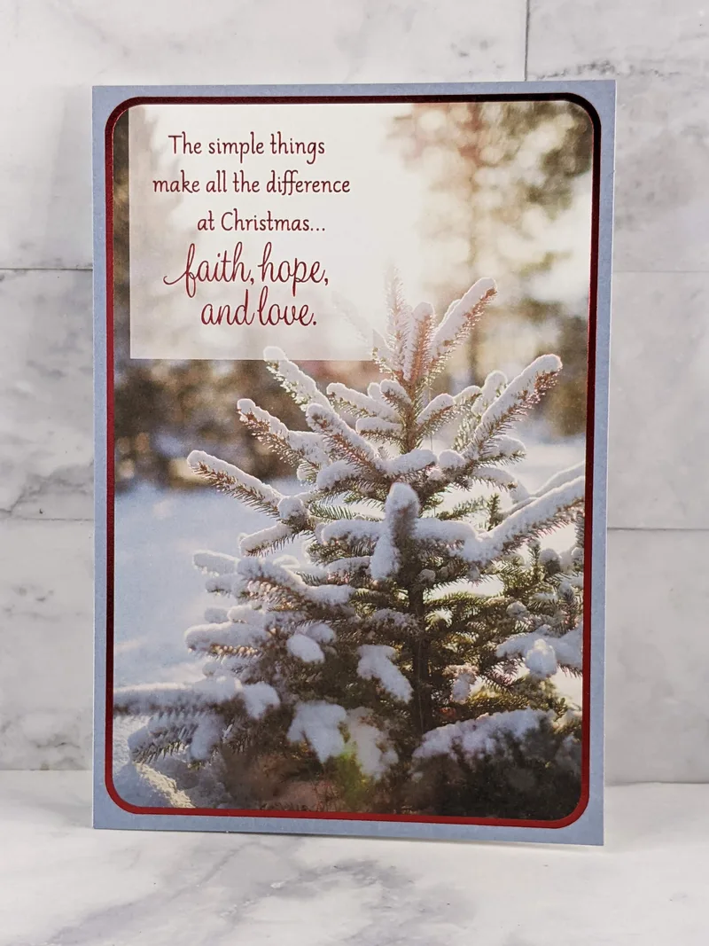 Blessings and Love Christmas Card