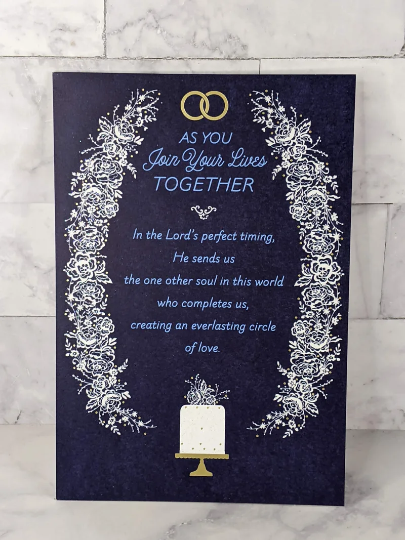 Lives Joined Together Wedding Card