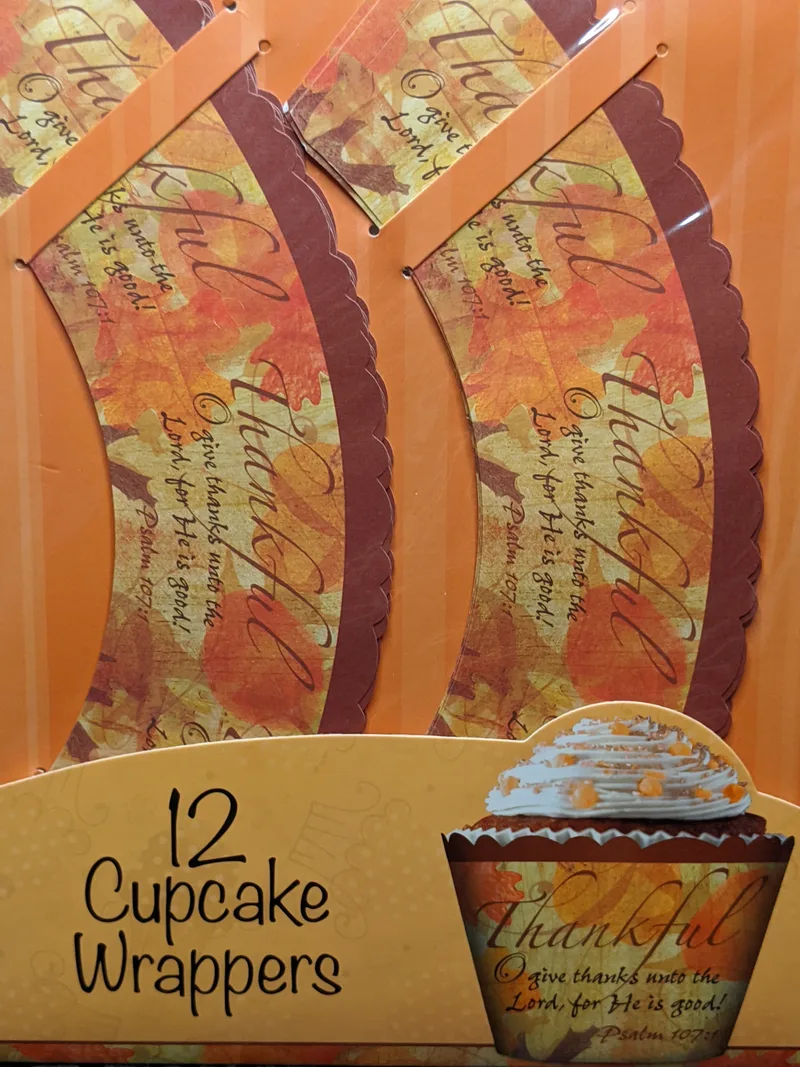Thankful Cupcake Wrappers