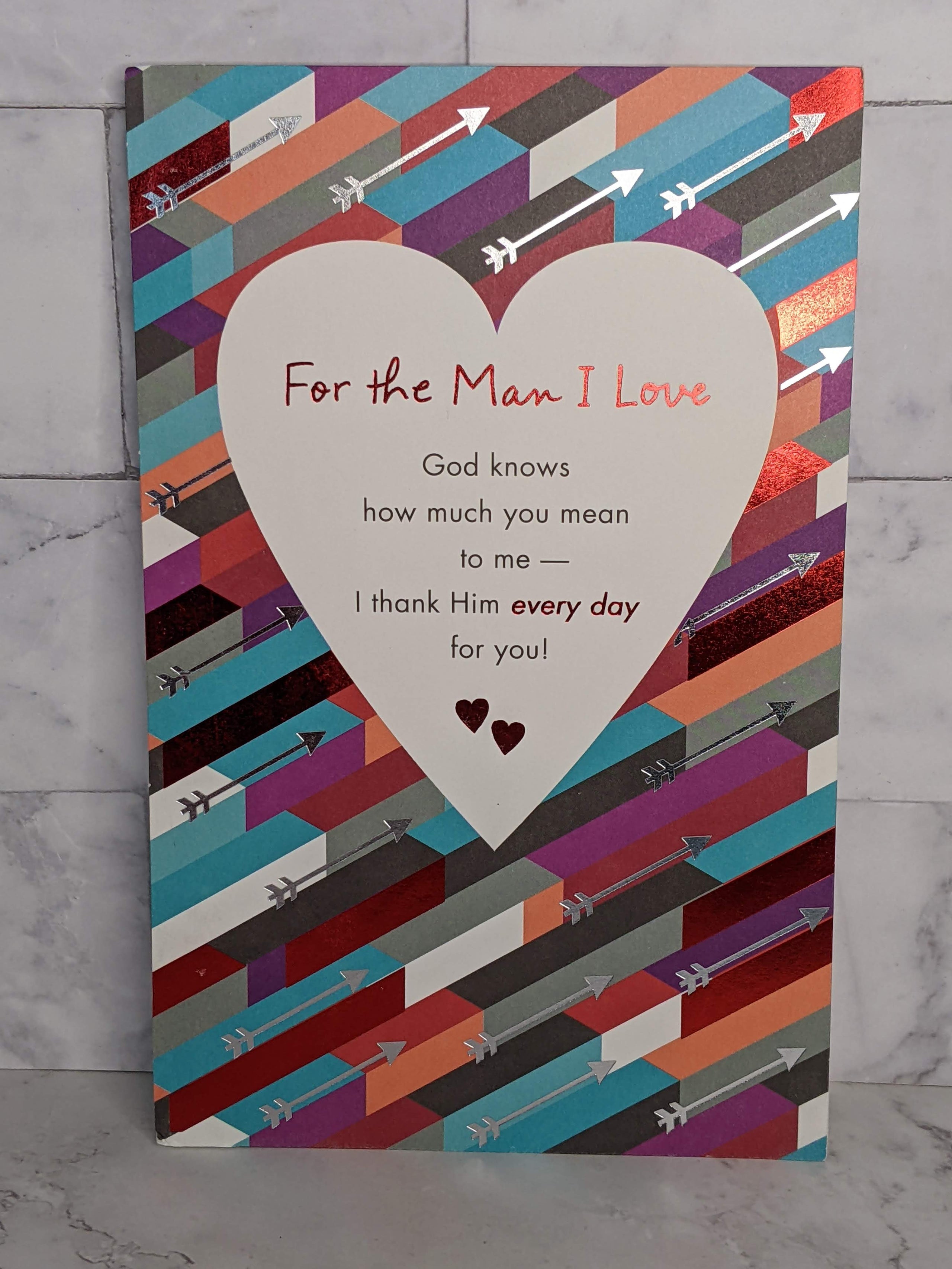 Man I Love Valentine's Card for Husband