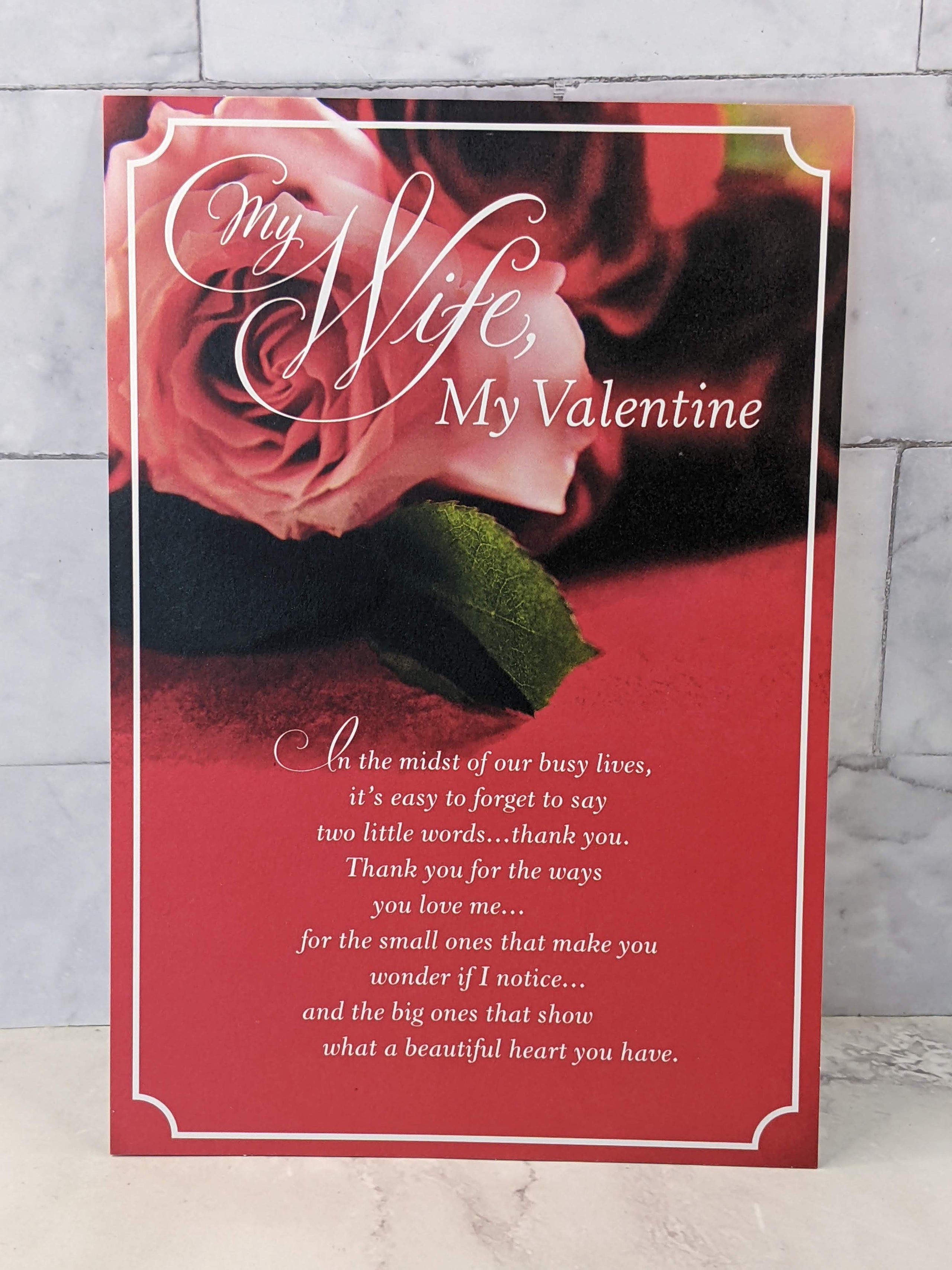 My Wife My Valentine Card