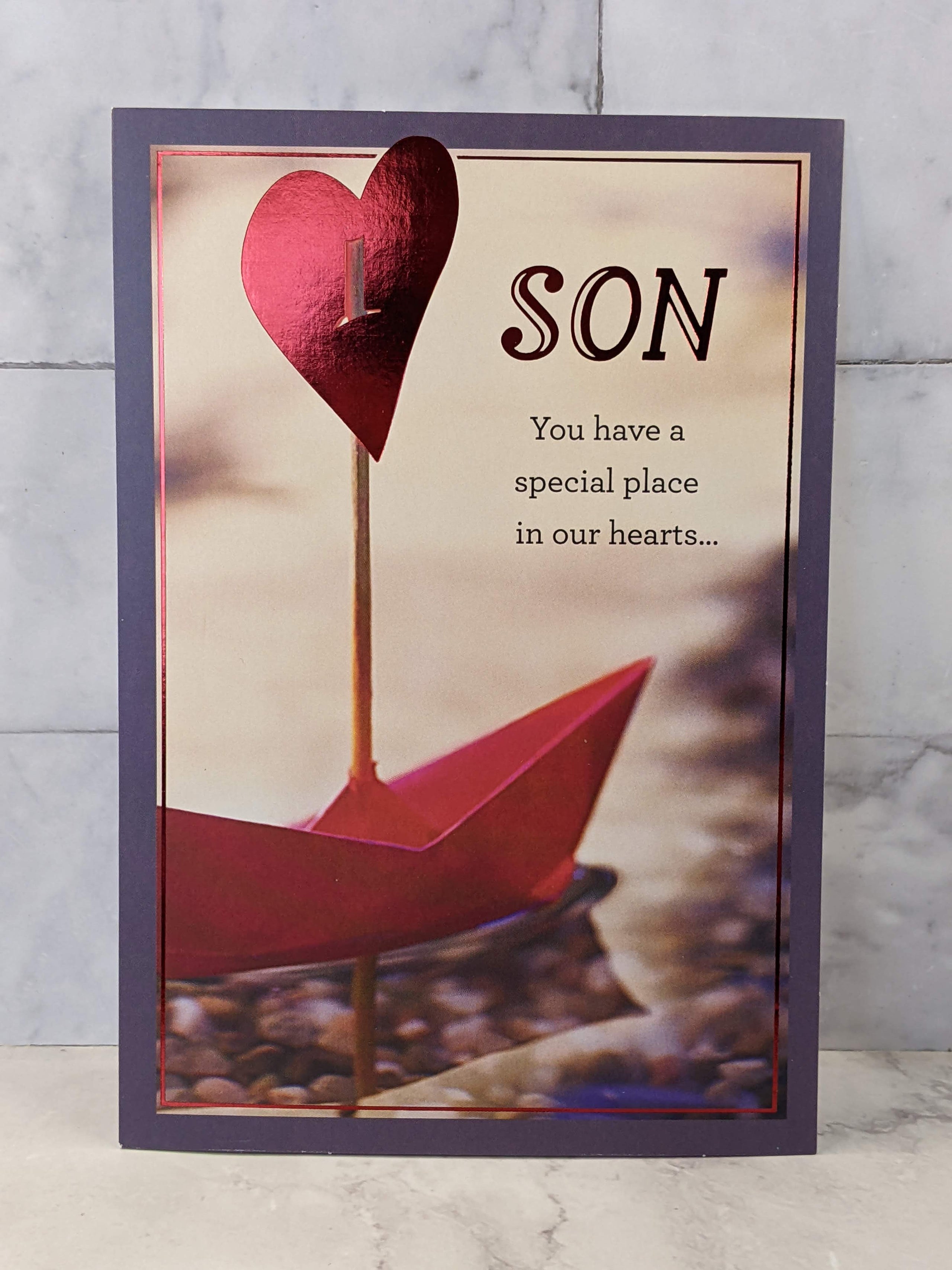 Treasured Valentine Card for Son