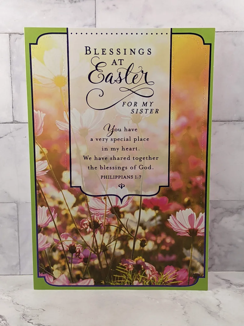Blessings at Easter for Sister Card