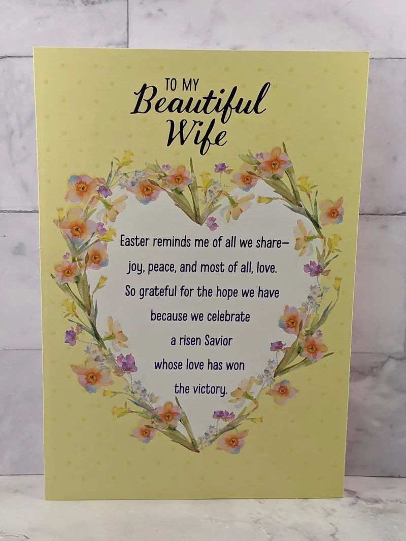 Easter Card for Beautiful Wife