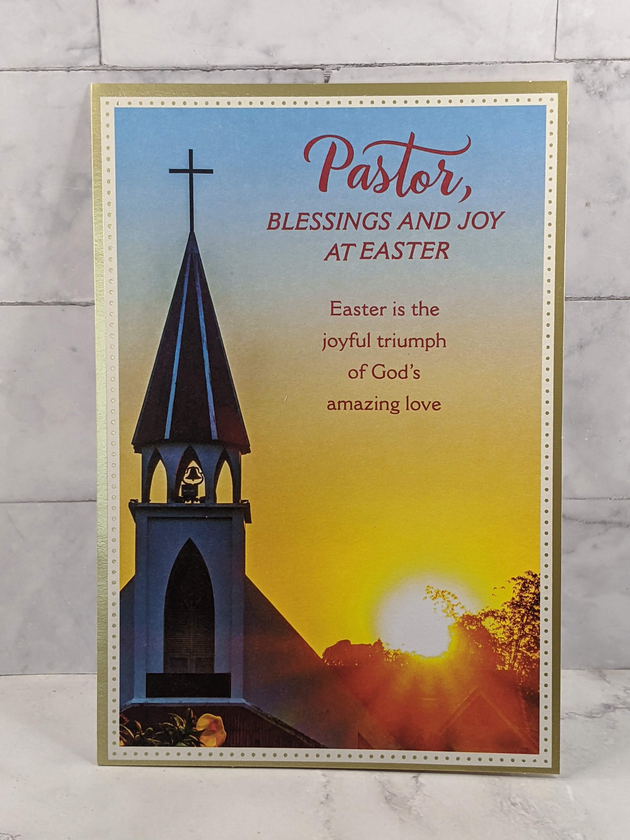Blessings at Easter Card for Pastor