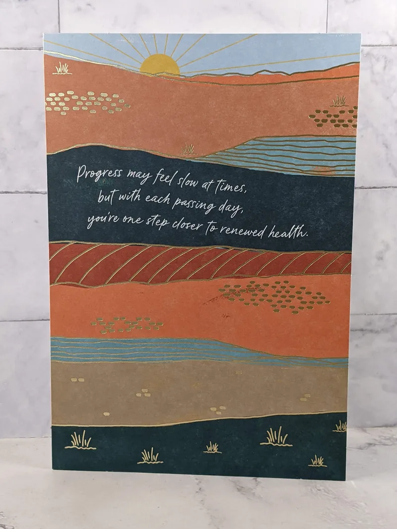 Praying as You Get Well Card