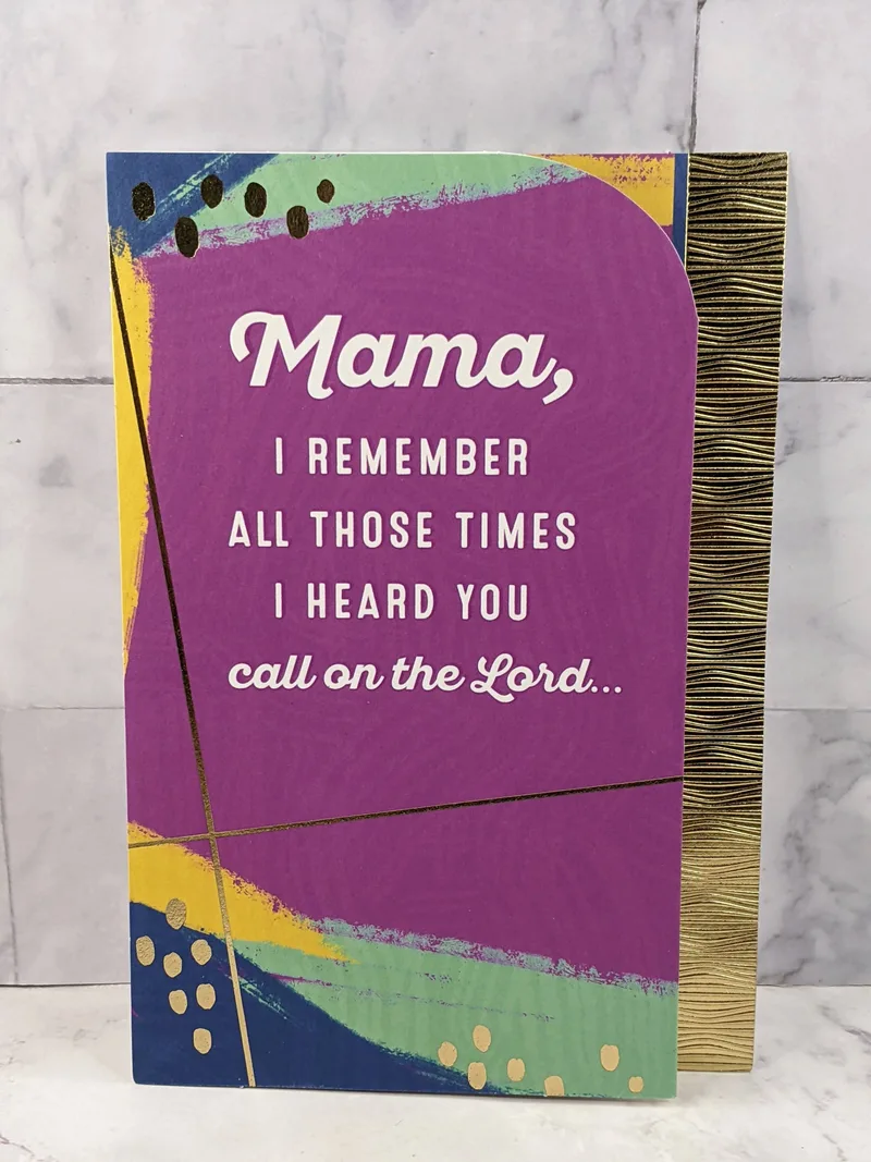 Card of Gratitude for a Praying Mama