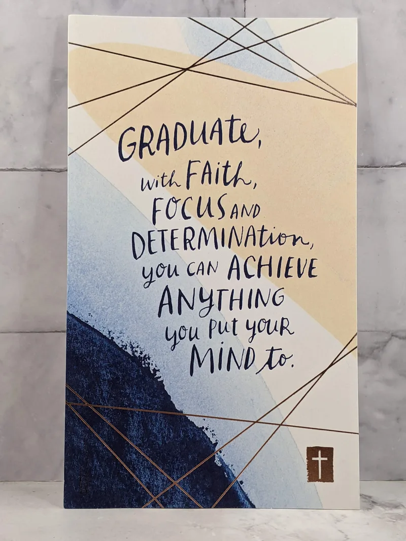 Faith and Determination Graduation Card