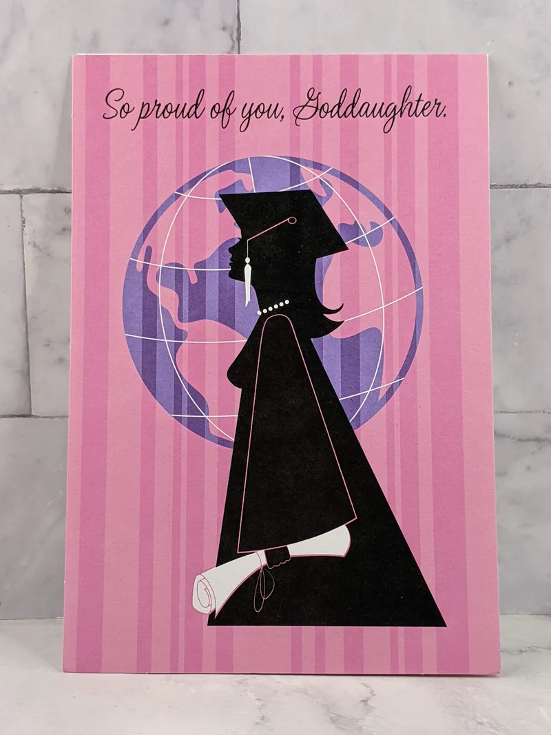 Proud of Goddaughter Graduation Card