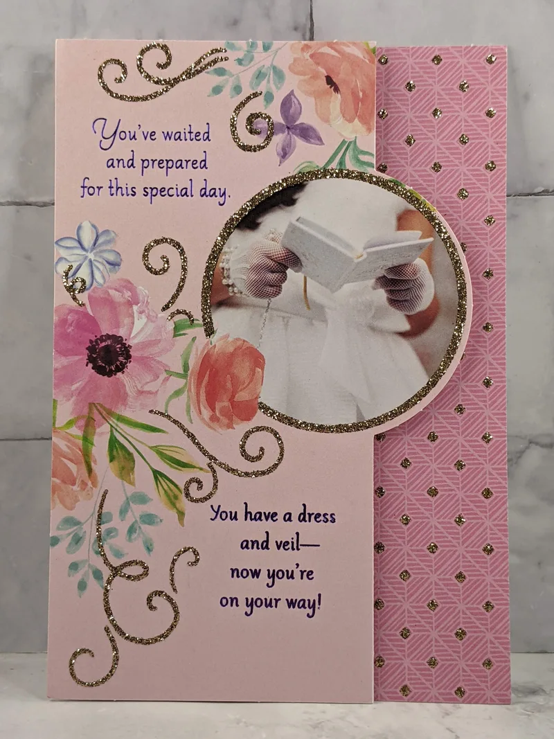 First Communion Special Day Card for Her