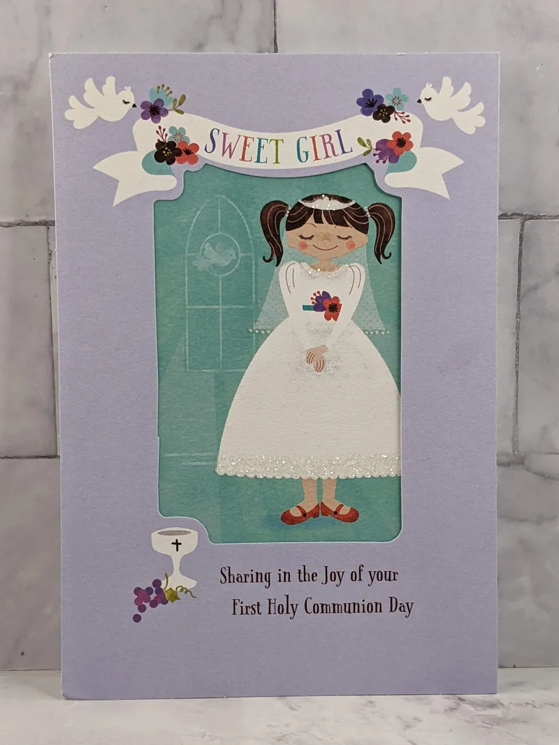 First Communion Joy Card for Her