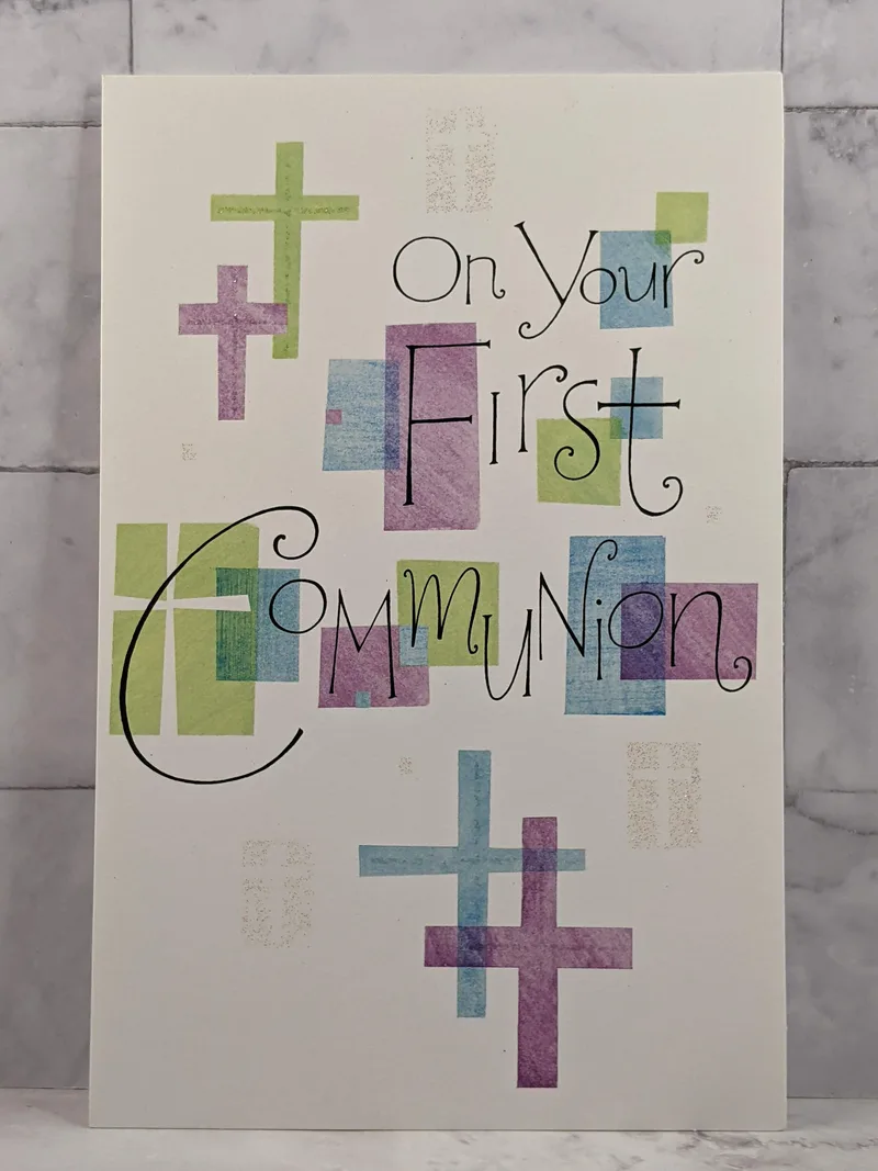 First Communion Rejoicing Card