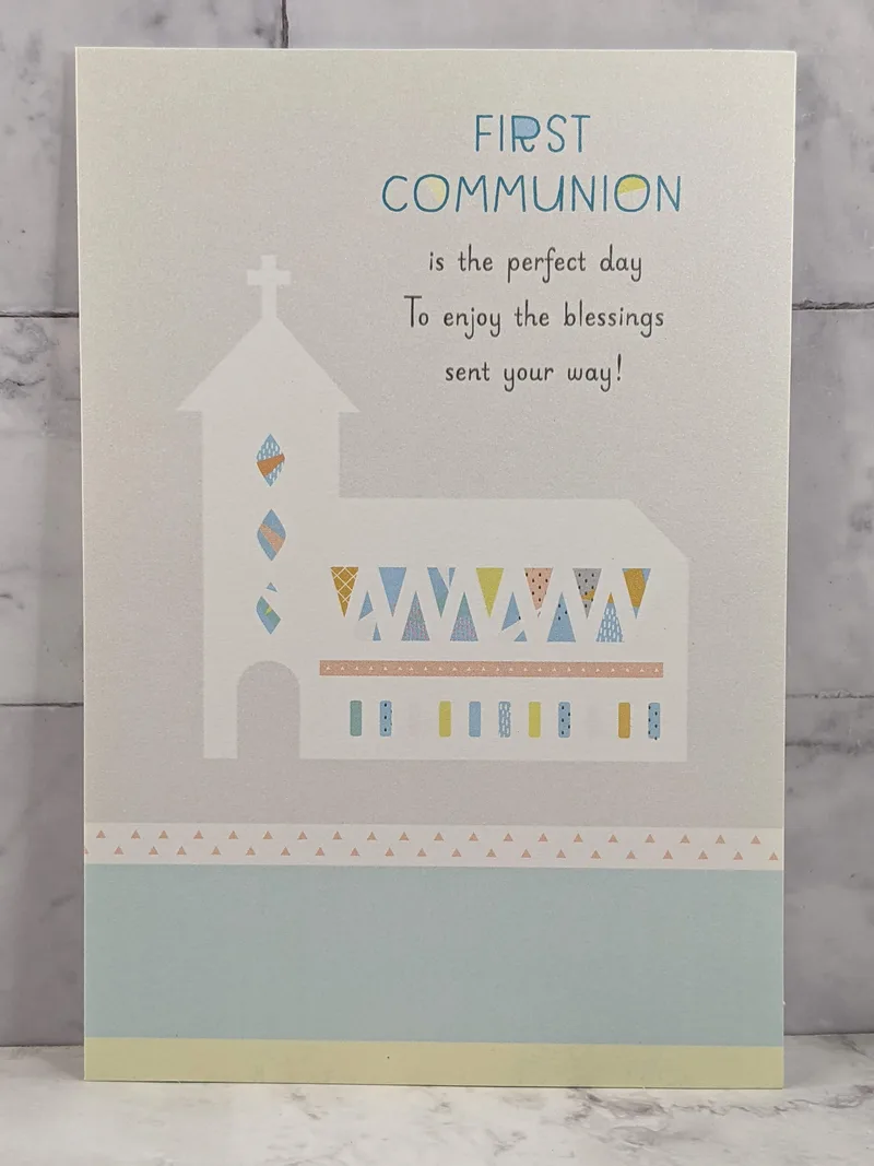 Celebrated Today First Communion Card