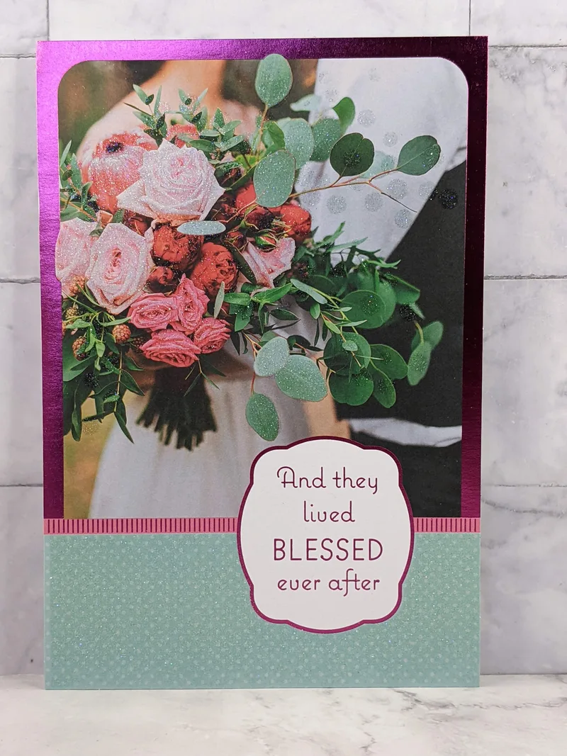 Blessed Ever After Wedding Card