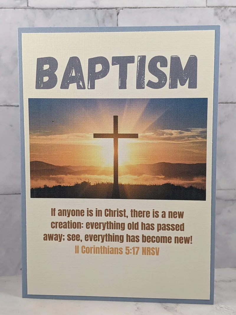 New Creation Baptism Card