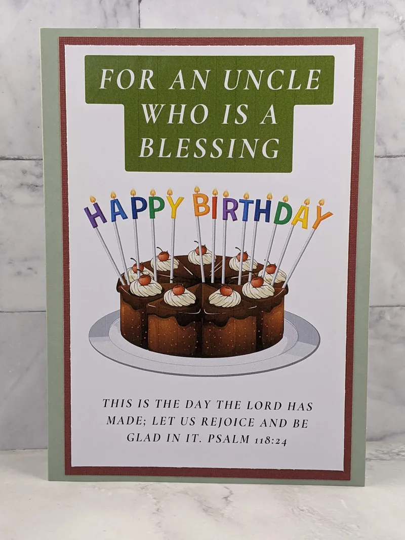 Birthday Blessing Card for Uncle
