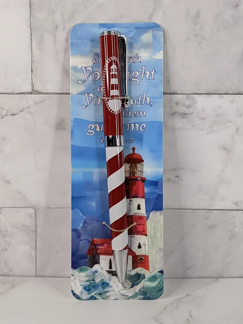 Lighthouse Pen with Bookmark