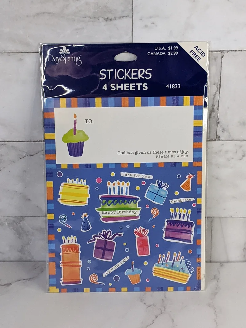 Happy Birthday Stickers