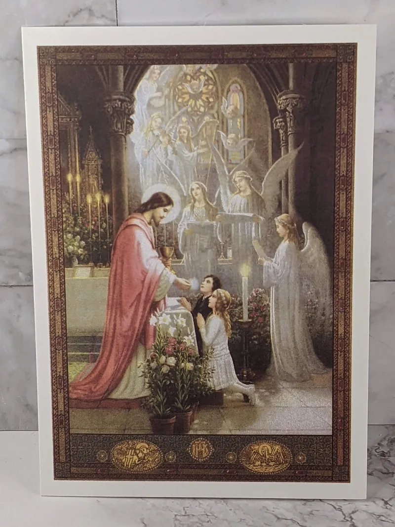 First Holy Communion Card (Jesus)