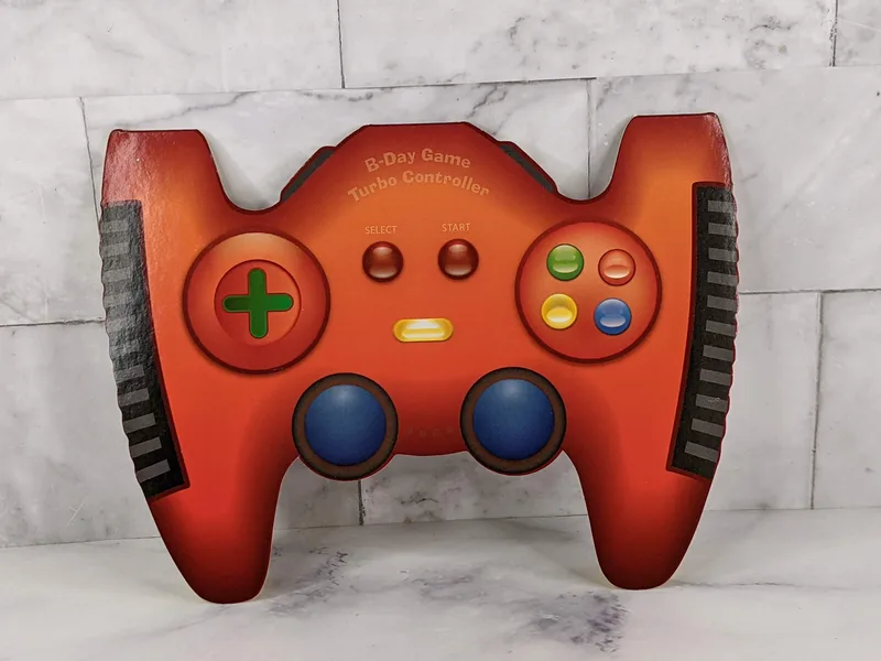 Birthday Game Turbo Controller Card