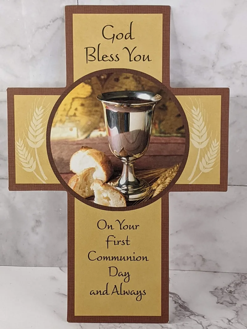 Communion Cross Card