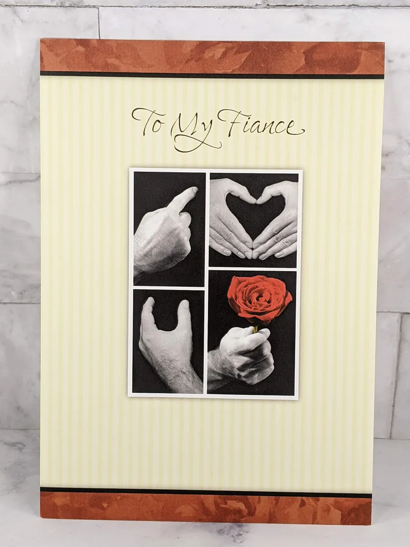 To My Fiance Valentine's or Love Card