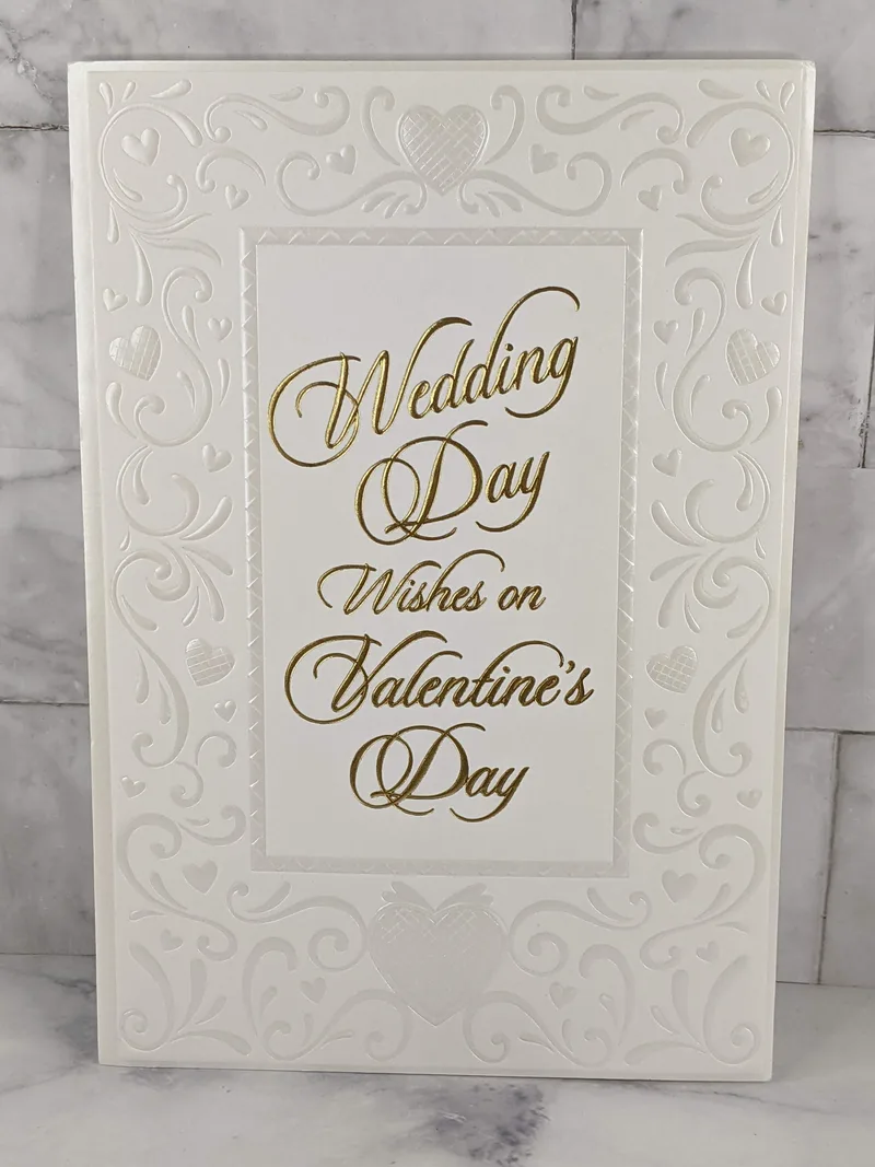 Wedding Day Valentine Card