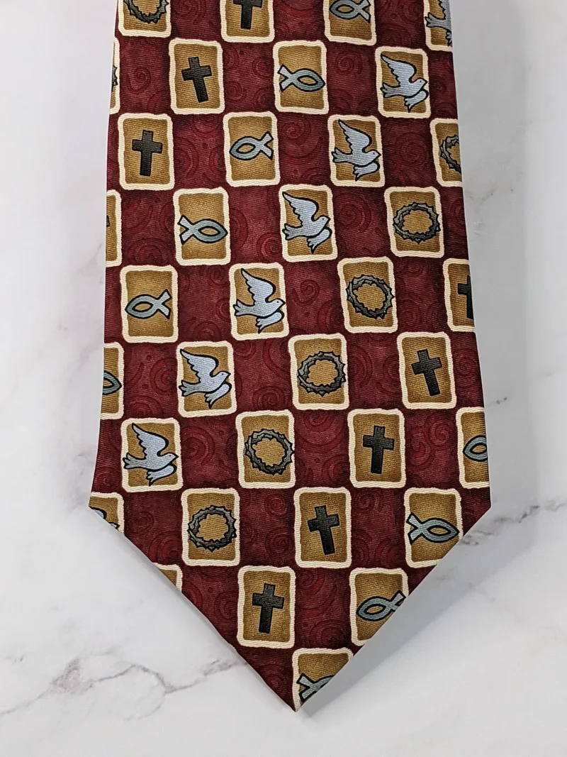 Christian Symbols Neck Tie
