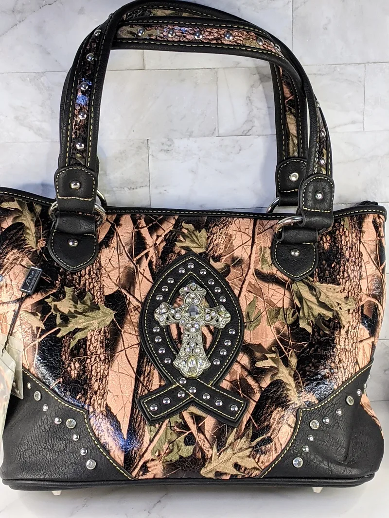 Camo Leather Purse